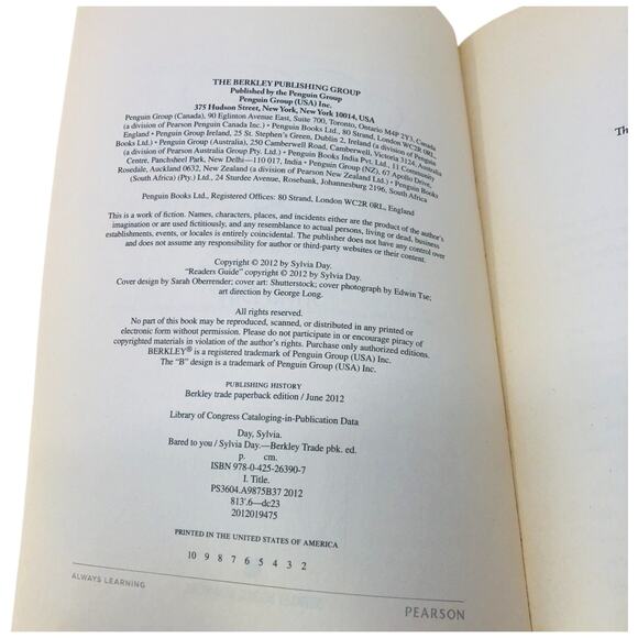 Bared to You A Crossfire Novel by Sylvia Day Berkley Books 2012 Trade Paperback - Picture 7 of 9